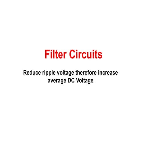 Filter circuits