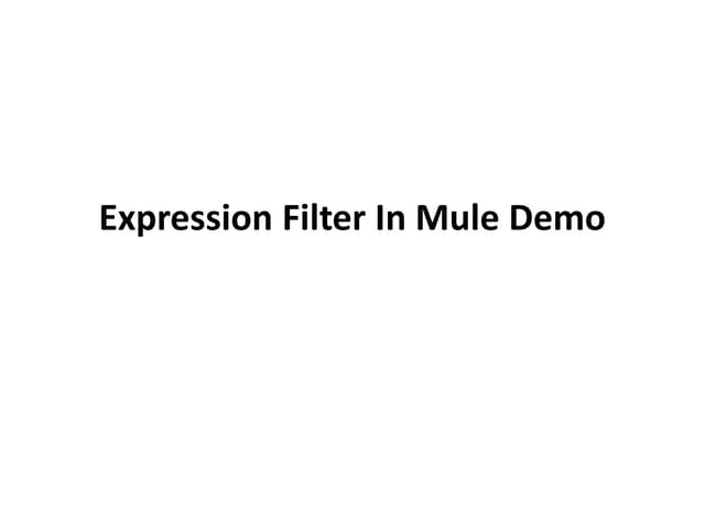 Filter expression 