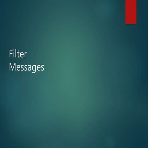 Filter messages