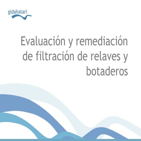 Filtracion de relaves