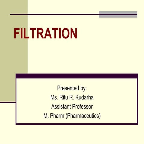 Filtration