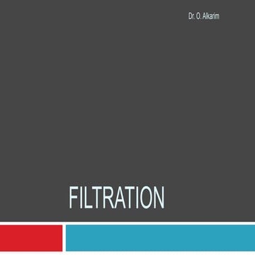 Filtration