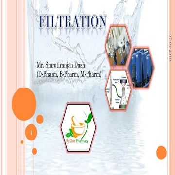 Filtration smruti ppt