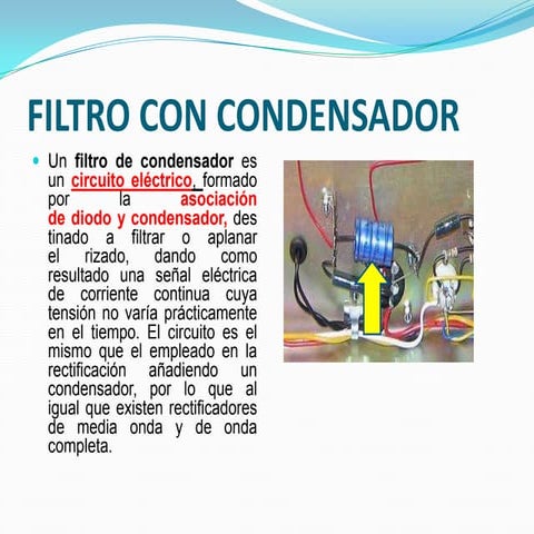 Filtro con condensador PPT