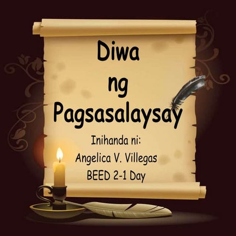 Diwa ng Pagsasalaysay