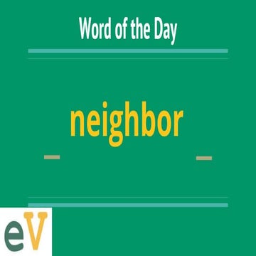 English Village Word of the Day: family | PPTX