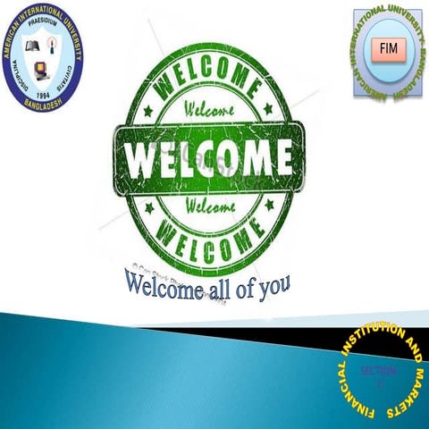 Contributions of  financial institutions and markets towards sustainable econ...