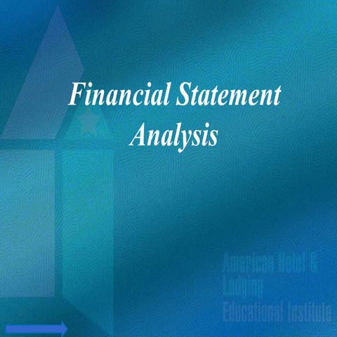 Financial Statement Analysis