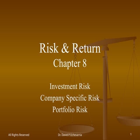 Chapter 08 Risk & Return | PPT