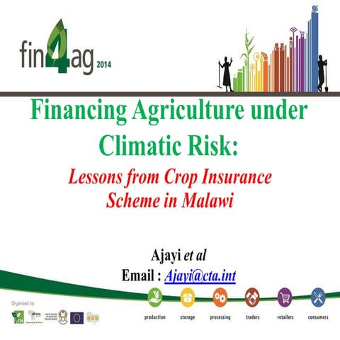 Financing Agriculture under Climatic Risk: Lessons from Crop Insurance Scheme...