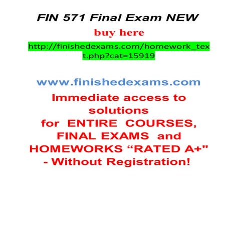 Fin 571 final exam new