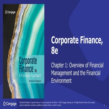 corporate finance ppt on overview of financial services | PDF