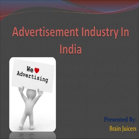 advertisement industry in india 