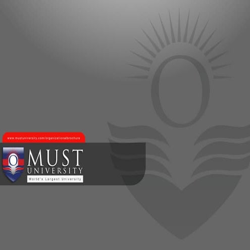 MUST University – First Choice of Working Adults | PDF