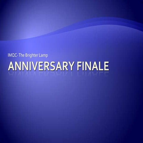 IMQC 1st Anniversary Quiz