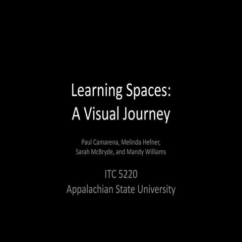 Learning Spaces: A Visual Journey | PPT