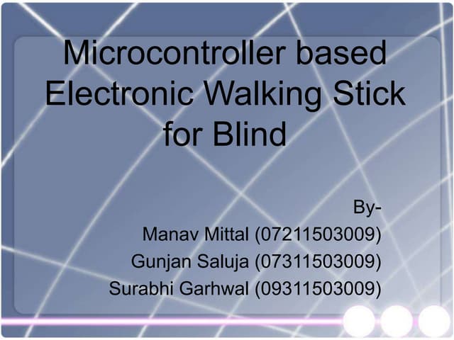 Electronic Walking Stick