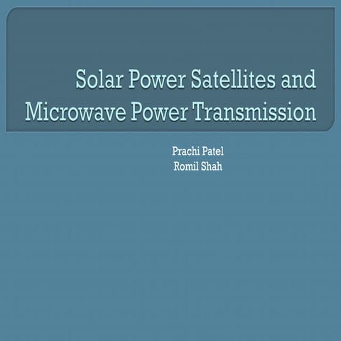 Microwave Power Transmission
