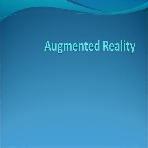 Augmented Reality 