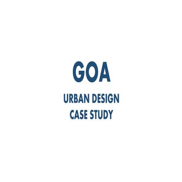 Urban design Case study GOA PANJIM