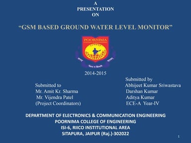 water level monitor using gsm