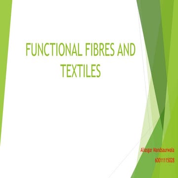 Functional fibres and textiles
