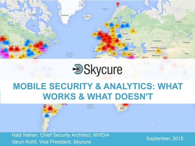 Mobile Security & Analytics: What Works and What Doesn't
