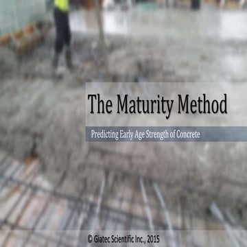 Concrete Maturity | Estimating the Real-Time Concrete Strength
