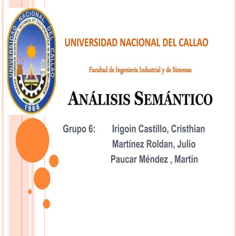 Analisis Semantico 