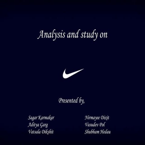 Analysis and Study on Nike