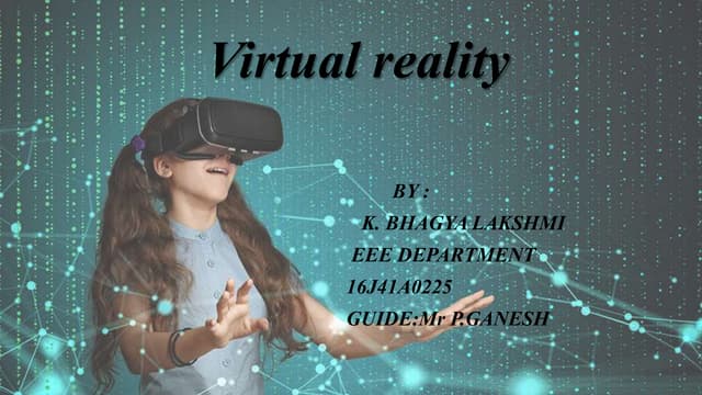 virtual reality ppt