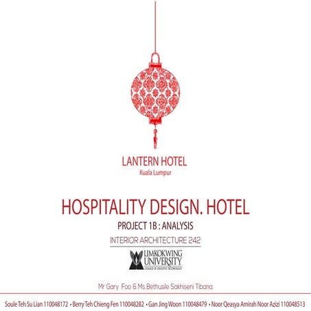 Lantern Hotel Analysis - Part 1B