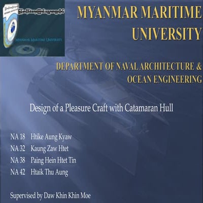 Design of a Pleasure Craft with Catamaran Hull