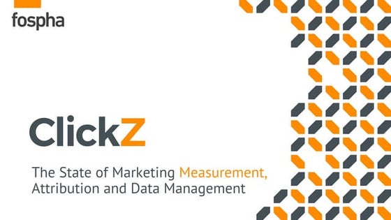 The state of marketing measurement, attribution and data management