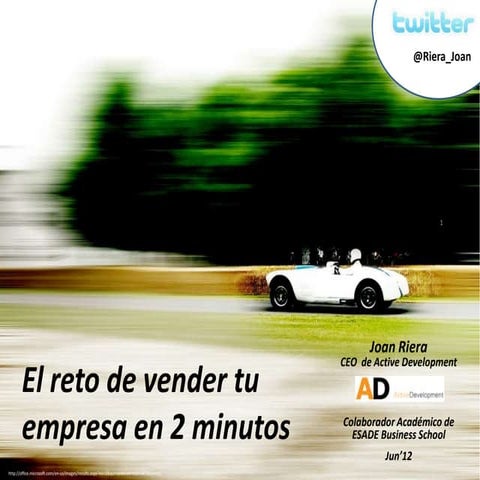 El reto de vender tu empresa en 2 minutos