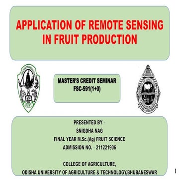 APPLICATION OF REMOTE SENSING IN FRUIT PRODUCTION.pptx
