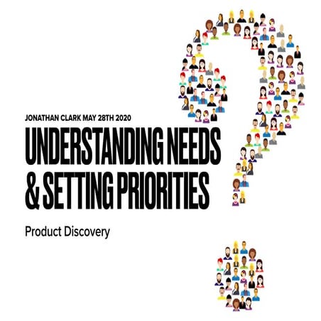 Clark "Understanding Needs & Setting Priorities: Product Discovery"