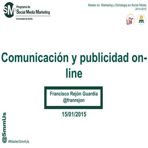 Final   comunicación y publicidad on-line -  #master smmus 2014-2015