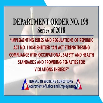 IMPLEMENTING RULES AND REGULATIONS OF REPUBLIC ACT NO. 11058 ENTITLED “AN ACT...