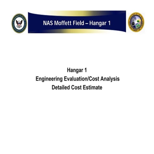 Navy: Hangar One Detailed Cost Estimate