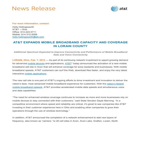 Final   hh - 12.2.7 lorain county mb cell site deployment and additional carr...