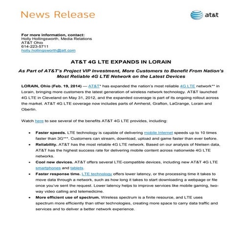 Final   hh - 14.2.19 - lorain cleveland lte expansion release