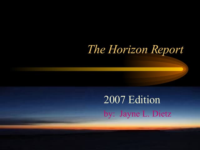 Final Horizon Report