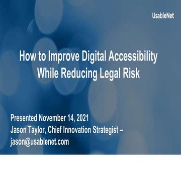 How to Improve Digital Accessibility While Reducing Legal Risk