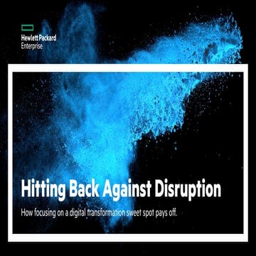 Hitting back against digital disruption