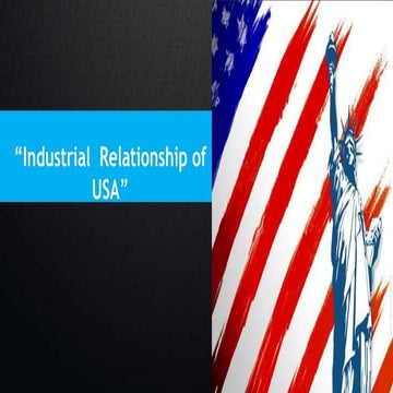 Industrial Relation of USA