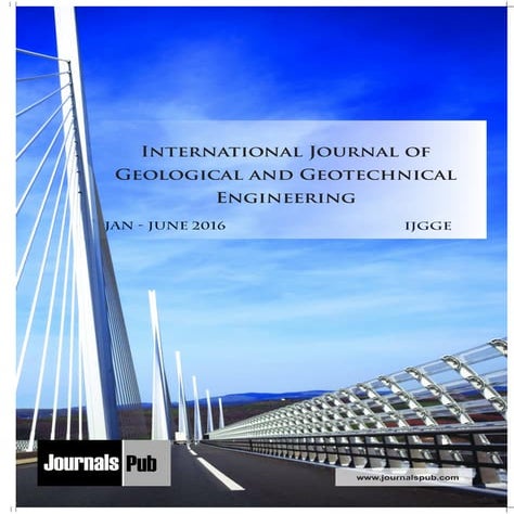 International Journal of Geological and Geotechnical Engineering vol 2 ...