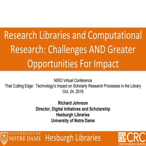 Final Johnson Research Libraries and Computational Research