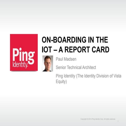 Onboarding in the IoT