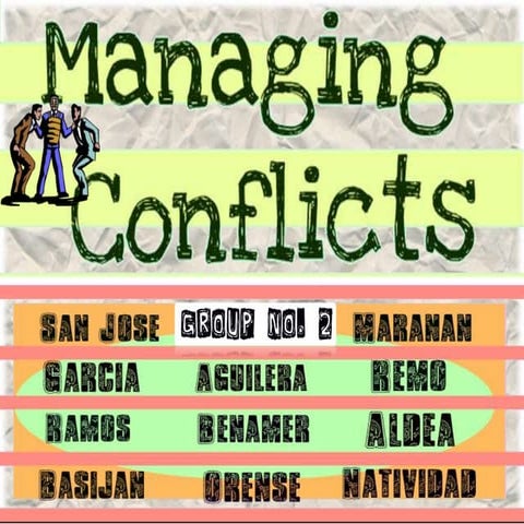 F I N A L    M A N A G E M E N T  O F  C O N F L I C T